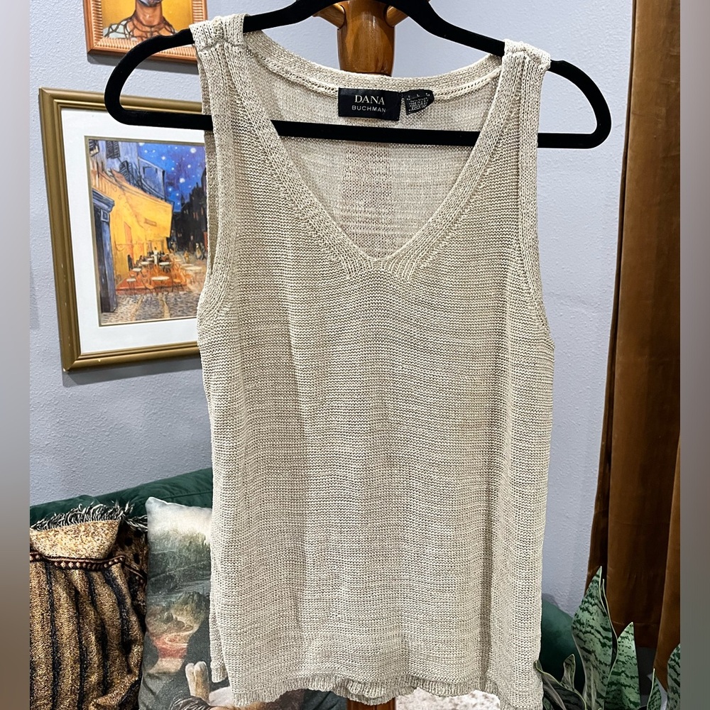 VINTAGE Y2K beige knit top
